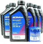 7X Acdelco 109277 0W-20 Dexosd Light Duty Diesel Engine Oil, PF66 Filter. Fixed Price $99.89.