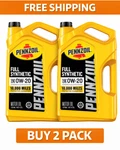Pack Of 2- Pennzoil 0W-20 Full Synthetic Motor Oil, 5 Quart. Fixed Price $45.94.