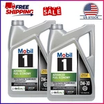 2 Pack, Mobil 1 Advanced Fuel Economy Full Synthetic Motor Oil 0W-30, 5 Quart. Fixed Price $48.50.
