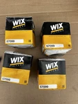 Lot Of 4 Wix Engine Oil Filter 57099; Black Steel Spin-on. Fixed Price $30.00.