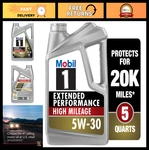 High Mileage Full Synthetic Motor Oil 5W-30, Quart Extended Performance, Eng. Fixed Price $53.99.