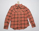 Patagonia Women Organic Cotton Mw Fjord Flannel Shirt (xl) Burl Red 42405. Fixed Price $99.00.