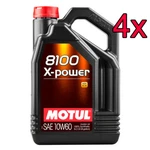 Case Of 4 Motul 8100 X-power Full Synthetic 10W-60 Engine Motor Oil 5L. Fixed Price $201.88.