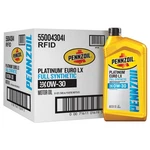 Pennzoil Platinum Euro Lx Full Synthetic 0W-30 Motor Oil, 1 Quart (6 Pack). Fixed Price $83.71.