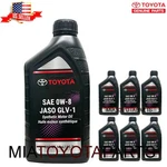 6 Quarts Genuine Toyota Sae 0W-8 Jaso GLV-1 Synthetic Motor Oil 00279-08QTE-01. Fixed Price $88.99.