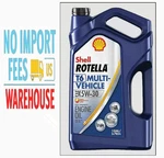 Shell Rotella T6 Multi-vehicle 5W-30 Diesel Oil 1 Gallon Pack No Import Fee. Fixed Price $68.70.