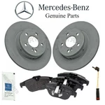 For Mercedes W204 C300 Rear Brake Pad Set & Disc Rotors 1 Sensor Lube Kit. Fixed Price $186.92.