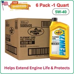 Pennzoil Platinum Euro Full Synthetic 5W-40 Motor Oil, 1 Qt 6 Pack, Natural Gas. Fixed Price $60.95.