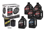 Maxima 90-119016PB V-twin Oil Change Kit Synthetic With Black Filter, Cam. Fixed Price $92.05.