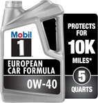 Mobil 1 Fs European Car Formula Full Synthetic Motor Oil Sae 0W-40, 5 Quart New. Fixed Price $41.96.