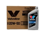Valvoline 4-STROKE Motorcycle Full Synthetic Sae 20W-50 1 Qt, Case Of 6, Gold. Fixed Price $85.59.