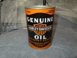 Nos Empty Sealed Authentic Vintage 1940S Harley Davidson Oil Can. Fixed Price $350.00.