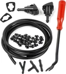 Otuayauto Windshield Washer Nozzles Kit Replacement For 08-17 Dodge Grand Carava. Fixed Price $17.88.