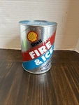 Vntg Shell Motor Oil Fire & Ice All Season 10W-40 Heavy Duty Full Unopened Qt. Fixed Price $20.00.