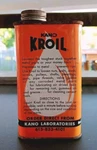 Vtg Nos Full Kano Laboratories Kroil Solvent 8OZ Tin Can W/ Spout Sealed. Fixed Price $22.00.