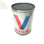 Valvoline Grease Tub 5 Lb 1/4 Full Dented Multi Lube Lithium Can Vintage. Fixed Price $26.98.