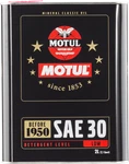 Motul Classic Sae 30 Oil - 6X2L Case Of. Fixed Price $95.75.