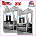 2 Pack, Mobil 1 Fs European Car Formula Full Synthetic Motor Oil 0W-40, 5 Quart. Fixed Price $59.23.