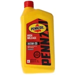Pennzoil High Mileage Sae 5W-20 Motor For Gasoline Engines 1 Quart Pk. Fixed Price $18.99.