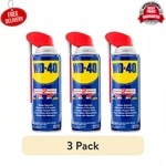 (3 Pack) Classic WD-40 Multi-use Smart Straw Sprays Ways, Lubricant 12OZ. Fixed Price $25.99.