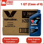 Valvoline 4-STROKE Motorcycle Sae 20W-50 Oil 1 Qt, Case Of 6, Protection+. Fixed Price $69.92.