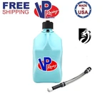 Vp Racing Sky Blue 5.5 Gallon Square Utility Jug + Deluxe Fill Hose. Fixed Price $48.82.