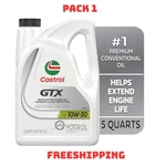 Castrol Gtx 10W-30 Conventional Motor Oil, 5 Quarts. Fixed Price $17.95.