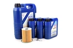Assembled By Ecs 95B Macan / Gts Turbo Oil Change Kit (5W-40). Fixed Price $116.00.