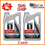 New 2 Pack Mobil 1 High Mileage Full Synthetic Motor Oil 5W-30, Quart Freeship. Fixed Price $48.50.