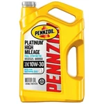 Pennzoil Platinum High Mileage Full Synthetic Sae 10W-30 Engine 5 Quart. Fixed Price $39.97.