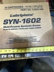 Case 10-14OZ Tubes Lubriplate Multi-purpose Synthetic Grease SYN-1602. Fixed Price $75.00.