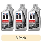 Mobil Racing 4T Motorcycle Full Synthetic Engine Oil 10W-40 3 Quart Pack. Fixed Price $30.99.