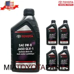 5 Toyota Lexus Sae 0W-8 Jaso GLV-1 Synthetic Motor Oil 00279-08QTE-01. Fixed Price $79.99.
