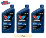 (3 Pack) Valvoline 4-STROKE Motorcycle 20W-50 Conventional Oil 1 Qt. Fixed Price $18.00.