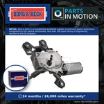 Wiper Motor Rear BWM1009 Borg & Beck 1K6955711B 1K6955711C 5N0955711A 5N0955711B. Fixed Price $132.33.