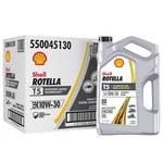 Shell Rotella T5 Synthetic Blend 10W-30 Diesel Engine Oil, Gallon (3 Pack). Fixed Price $93.54.
