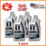 New 4 Pack Mobil 1 V-twin Full Synthetic Motorcycle Oil 20W-50 Qt Freeshipping. Fixed Price $40.31.