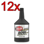 Case 12 Red Line Full Synthetic 80W Shockproof Moto Gear Fluid Oil Quart. Fixed Price $231.88.