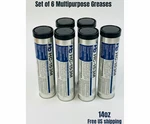 Multipurpose Grease 14 Oz Tube Heavy Duty Lubricant Set Of 6. Fixed Price $40.50.