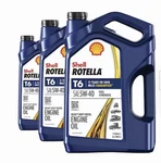 Shell Rotella T6 5W-40 Full Synthetic Engine Oil 3 Gallons. Fixed Price $65.97.