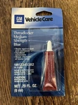 Gm Dealer Threadlocker Medium Blue Oem # 12345382. Fixed Price $6.55.