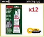 Abro Clear Rtv Silicone Gasket Maker 12 Pcs ( Box ). Fixed Price $55.00.