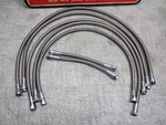 Nos Harley Davidson (lot Of 7) Steel Braided Oil Lines Hoses 32", 34" 28" 9". Fixed Price $68.95.