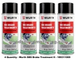 Wurth Sbs Brake Treatment Spray Ii Prevent Noise - 189311069 4 Pack. Fixed Price $84.96.