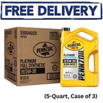 Motor Pennzoil Ultra Platinum Full Synthetic 5W-30 Pack Quart. Fixed Price $109.87.