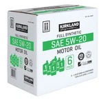 Kirkland Signature 1-QUART 5W-20 Full Synthetic Motor Oil 6 Pack. Fixed Price $53.95.