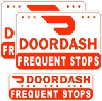 Doordash Magnetic Sign For Car, Food Delivery Magnets, Reflective. Fixed Price $24.08.
