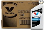 (6 Pack) Valvoline Daily Protection Non-detergent Sae 30 Conv. Motor Oil 1 Qt. Fixed Price $36.99.