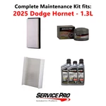 2025 Dodge Hornet 1.3L Complete Oil, Air & Cabin Filter Kit (0W-30). Fixed Price $131.95.