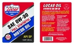 Lucas Oil Synthetic Sae 0W-30 Motor / Engine Single Quart 10179. Fixed Price $20.95.
